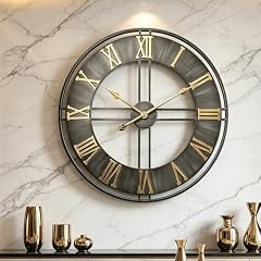Large Wall Clock, 24 " Metal Decorative Round Wall Clocks,Quality Quartz Movement Silent Retro Large Wall Clock, 24 " Metal Decorative Round Wall Clocks,Quality Quartz Movement Silent Retro item