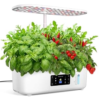 Golumup potager d’intérieur 13 pots avec lampe 24 W