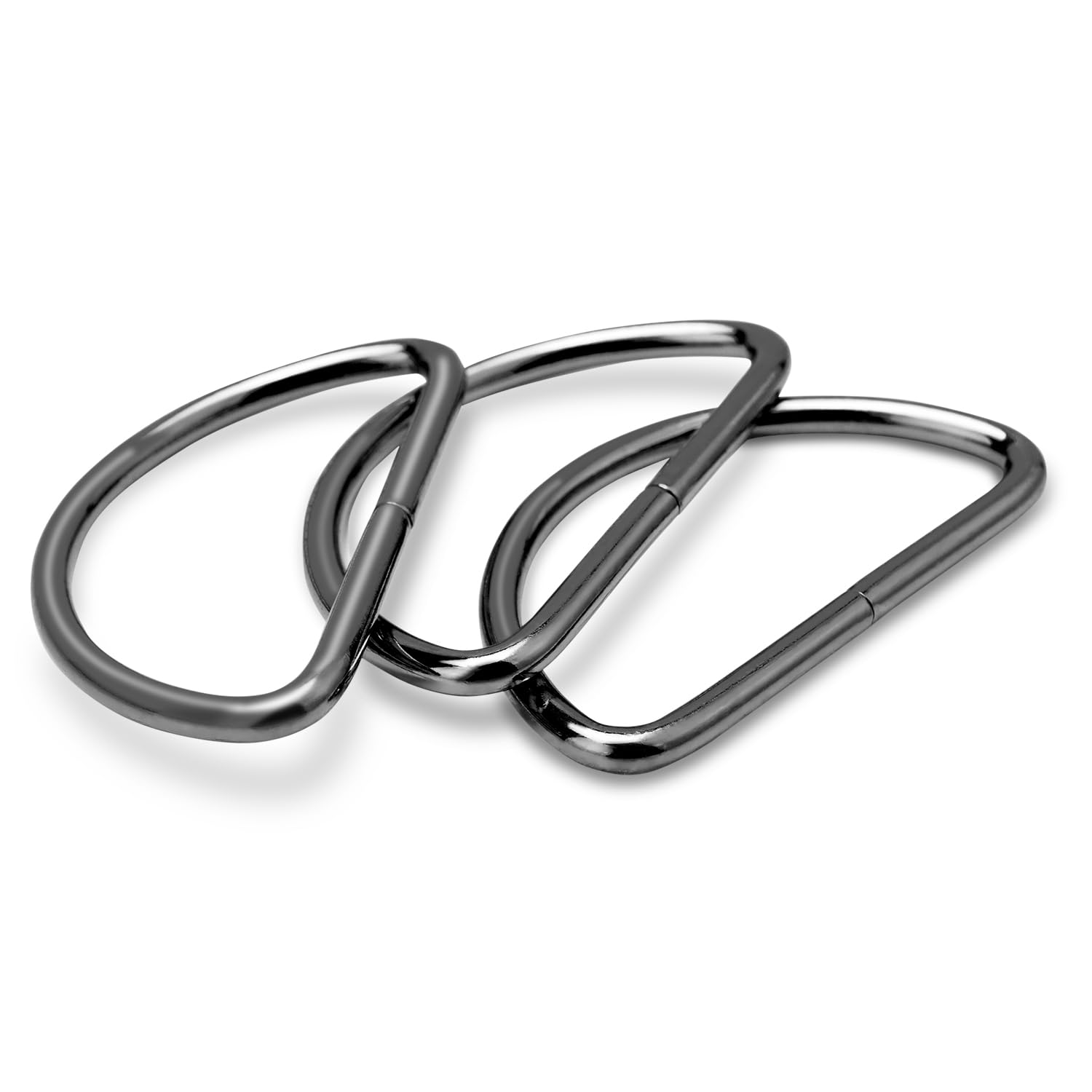D Ring Buckles - 100 Pack for Crafts & Bags -9
