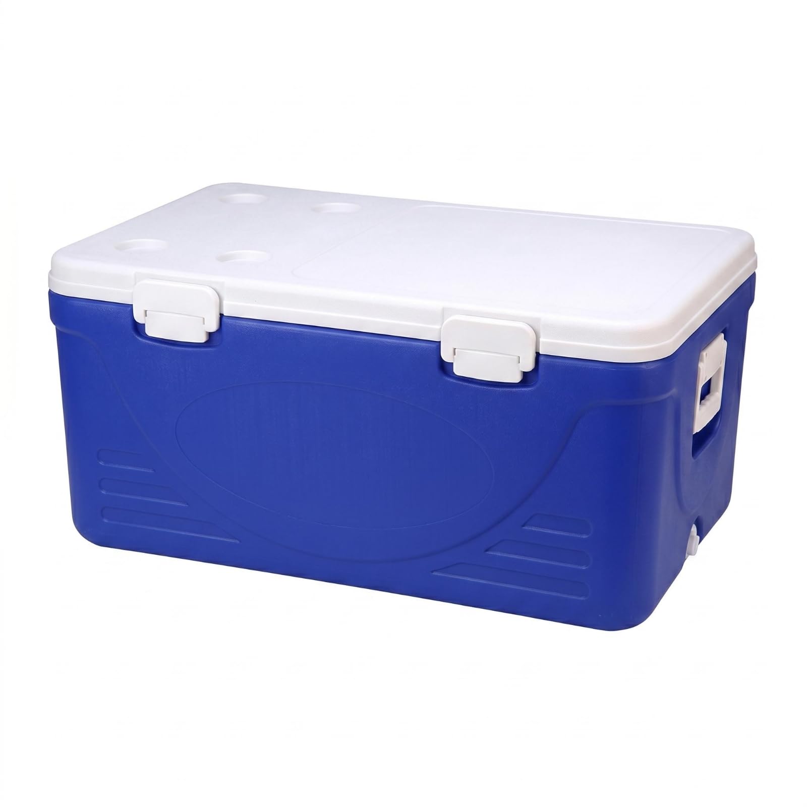 Unità di Stoccaggio Isolata Contenitore Termico Scatola Frigo Cassa da Trasporto con Coperchio Apribile Chiusura Frontale E Maniglie per Organizzare, style to 1
