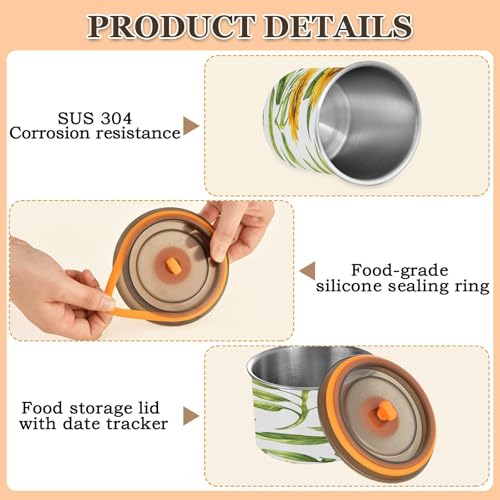 Contenedor hermético de acero inoxidable para café de 500 ml miniatura 5