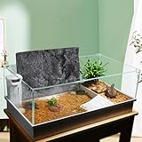 ibasenice Reptile Tank Background Plate 3D PU Material Stone Texture Decorative Backdrop for Turtle Habitat Vivarium Terrarium Decoration - Image 6