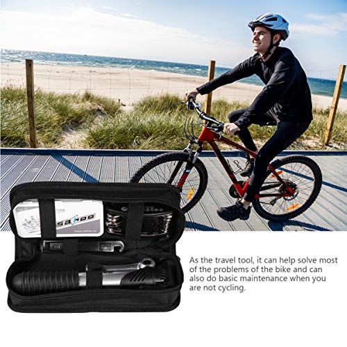 CLISPEED Kit de Reparo de Pneu de Bicicleta Kit de Reparo Mecânico de Bicicleta Portátil Mini Bomba