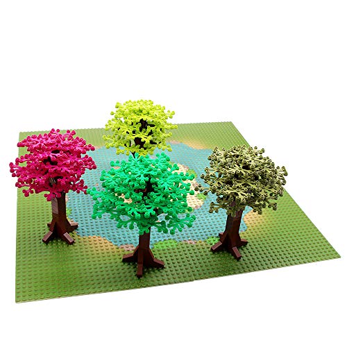Feleph Mehrfarbig Baum Grün Pflanzen Klassisch Spielzeug Bausteine Höhe Bäume, DIY City Garten Park Wald Bäume… – Bild 3