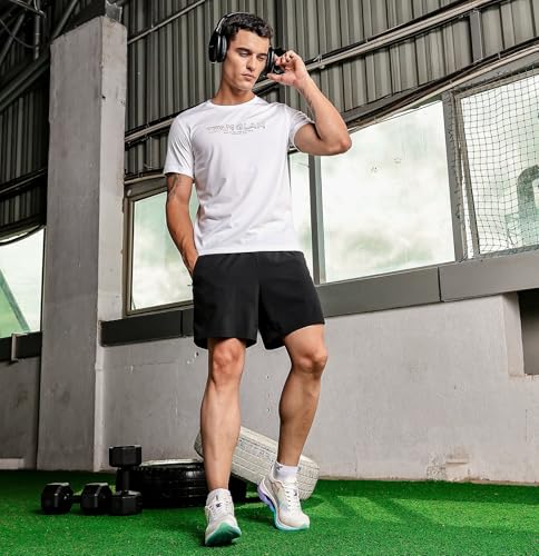 Image of XTEP Men Men's Training T Shirt with Soft Touch Comfort Stretch & Eco Friendly | Odour Control, Breathable & Lightweight Performance T Shirt