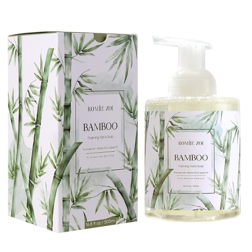 Image of ROMIIE ZOI Foaming Hand Soap, Bamboo, 500ml / 16.8fl.oz | With Gift Box, Gentle cleansing, nourishes skin without drying