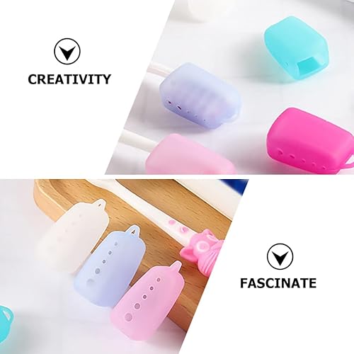 Miniatura 3 de 15 fundas para cepillos de dientes, tapas portátiles para cepillos de dientes para viajes y hogar, ligeras y fáciles de limpiar de fundas de viaje