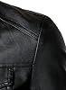 HOOD CREW Men's Motorcycle Biker Jacket- Lightweight Faux Leather Jacket for Casual Wear | Classic Collar, Multiple Pockets #4