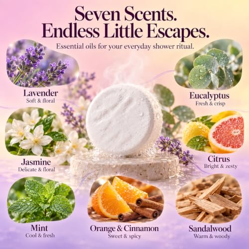GOSSBY Shower Steamers Aromatherapy (8 Pcs) - Stress Relief Gift for Women Teen - Birthday, Thank You Gift for Coworker, Teachers Appreciation, Natural Essential Oils, Self Care Relaxation Home Spa - Image 3