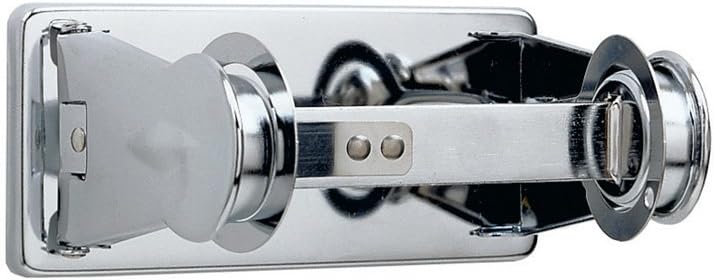 Bobrick 264 ClassicSeries Chrome-Plated Steel Surface Mounted Single Roll Toilet Tissue Dispenser with Controlled Delivery, Bright-Polished Finish, 6" Width x 2-3/4" Height