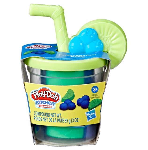 Massa de Modelar Play-Doh Smootie Divertido - Hasbro - Kiwi/mirtilo - Verde/azul