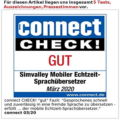 Sprachcomputer Simvalley Mobile Taschenübersetzer für 75 Sprachen