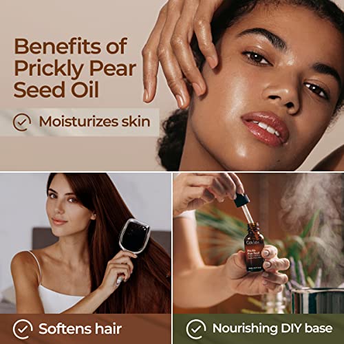 Gya Labs Usda Organic Prickly Pear Seed Oil For Dry Skin - Cold Pressed Prickly Pear Oil For Face - Pure Prickly Pear Seed Oil For Hair, Skin, Face & Nails (1 Fl Oz) #TOP4