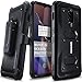 OnePlus 6T Case, COVRWARE [ Aegis Series ] Case with [ Built-in Screen Protector] Heavy Duty Full-Body Rugged Holster Armor Case [Belt Swivel Clip][Kickstand] for 1+ 6T 2018 Release, Black