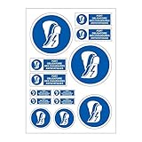 Planche au format A4 de stickers découpés.