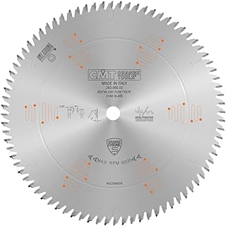 CMT ORANGE TOOLS 283.680.10 Orange Chrome Ultimate Plywood & Melamine Blade 10" x T80 HiATB, Silver