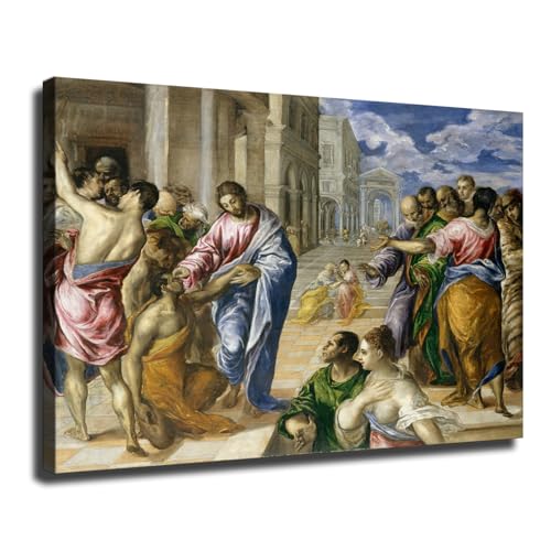 El Greco - Christ Healing The Blind Poster Canvas Print