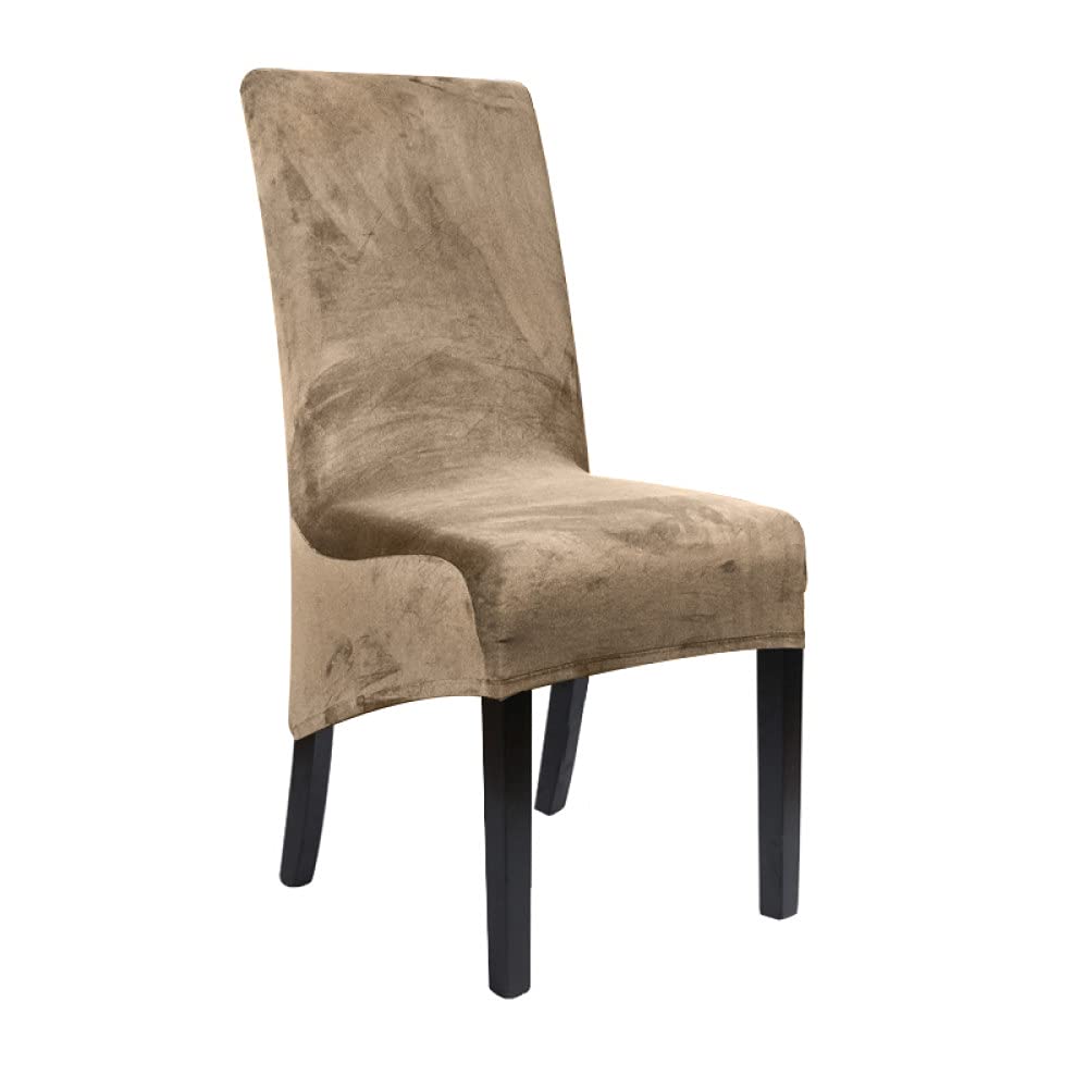 Housse de chaise velours XL au dossier long pour sublimer les grandes salles à manger
