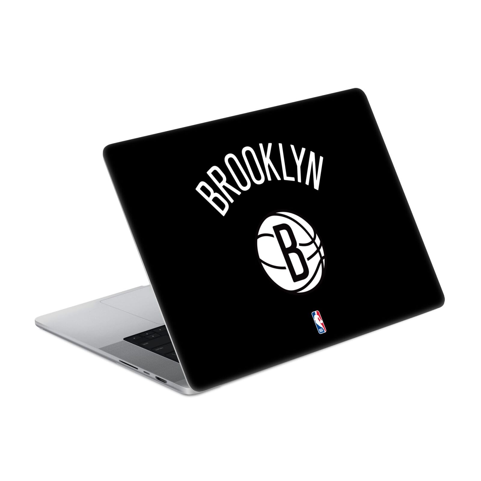 Autocollant Brooklyn Nets MacBook Pro 16 A2485 protection vinyle noir - 7