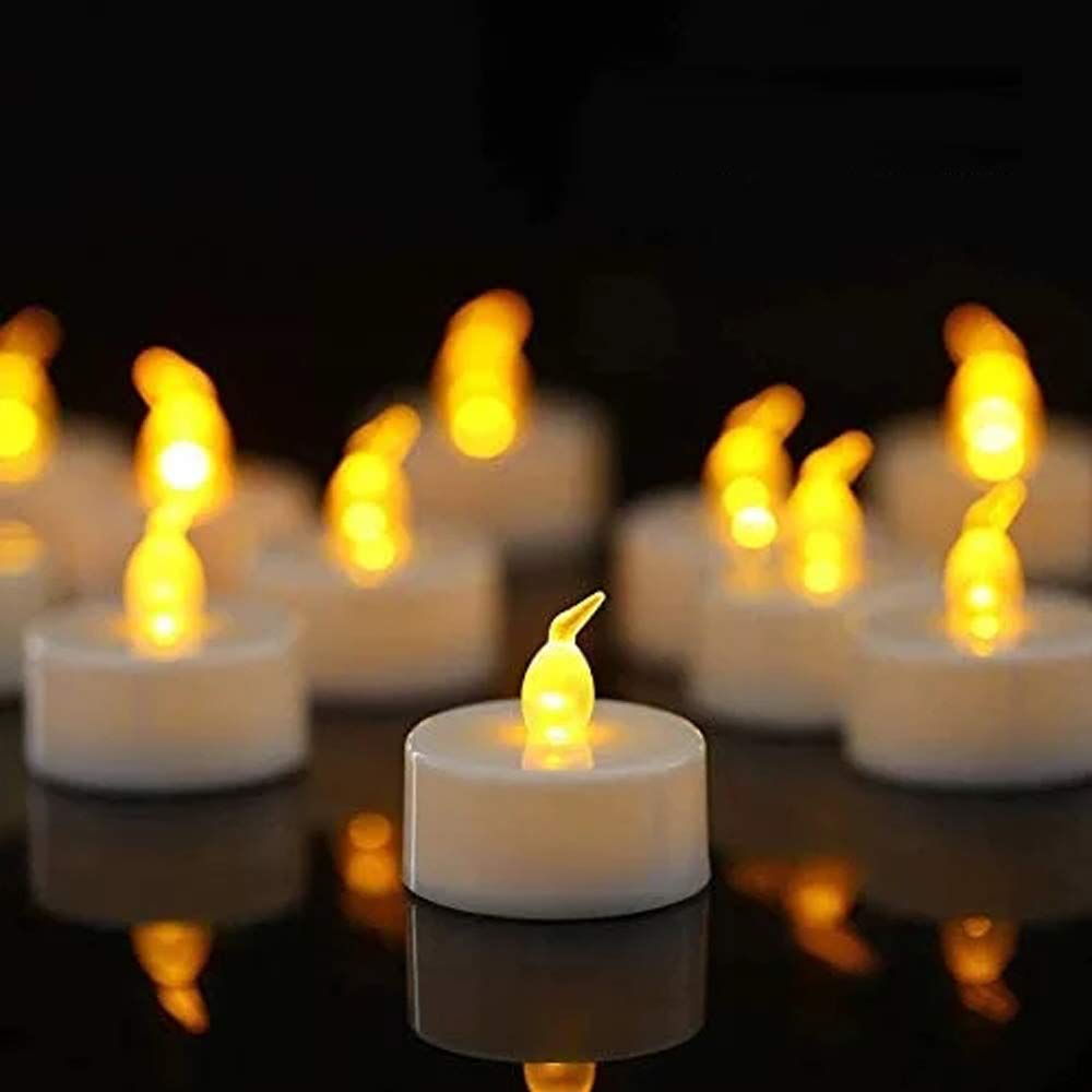 Flameless ing Tealight Candle with Remote Control CR2450 Long Lasting Battery Operated Remote Control Tea Lights for Home Decor and Seasonal Celebration Warm White, Pack of 12