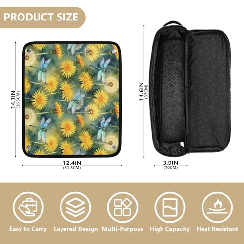 Organizador 2 en 1 para Herramientas de Cabello con Almohadilla Resistente al Calor, Portátil, Impermeable para Plancha y Accesorios de Cuidado Capilar miniatura 4