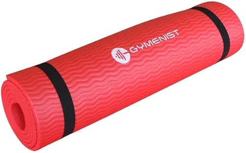 Miniatura 6 de GYMENIST Thick Exercise Yoga Floor Mat Nbr 24 X 71 Inches, Great for Camping Cardio Workout Pilates Gymnastics