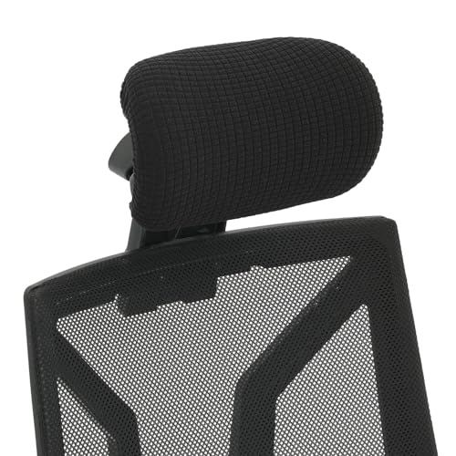 Office Chair Pillow Cover, Chair Headrest Cover Desk Chair Covers, Computer Chair Headrest Sleeve Chair Head Pillow Cover, Furniture Slipcover Protector, Office Chair Headrest Attachment(Black)