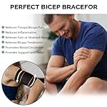 Bicep Tendonitis Brace for Pain Relief, Bicep Tendonitis Sleeve for Muscle Strains Recovery, Bicep Compression Sleeve for Workouts (Large, 1Pair) - Image 2