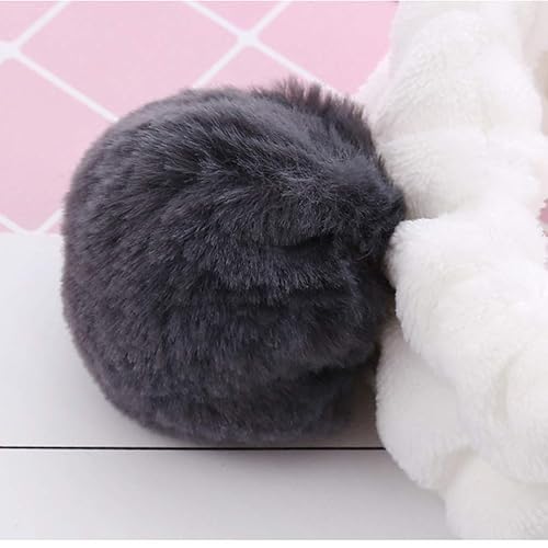 Miniatura 5 de Lurrose 2 diademas de maquillaje con orejas de oso, banda elástica esponjosa para la cabeza, para spa, yoga, maquillaje, correr, lavarse la cara