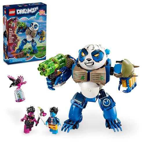 Image of LEGO DREAMZzz Logan The Mighty Panda Animal Toy with 2 Minifigures Included, Rebuildable Animal Playset, Creative Gift for Kids Ages 7 and up, 71480