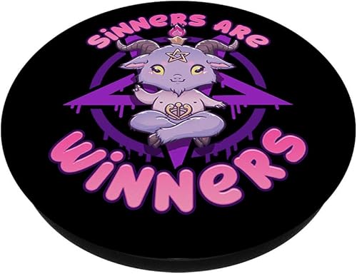 Miniatura 2 de Sinners Are Winners I Pastel Goth Grunge Baphomet PopSockets PopGrip Agarre intercambiable para teléfonos y tabletas