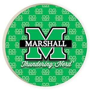 Marshall University Thundering Herd 2.75 x 2.75 Ceramic Car Coasters Pack of 2
