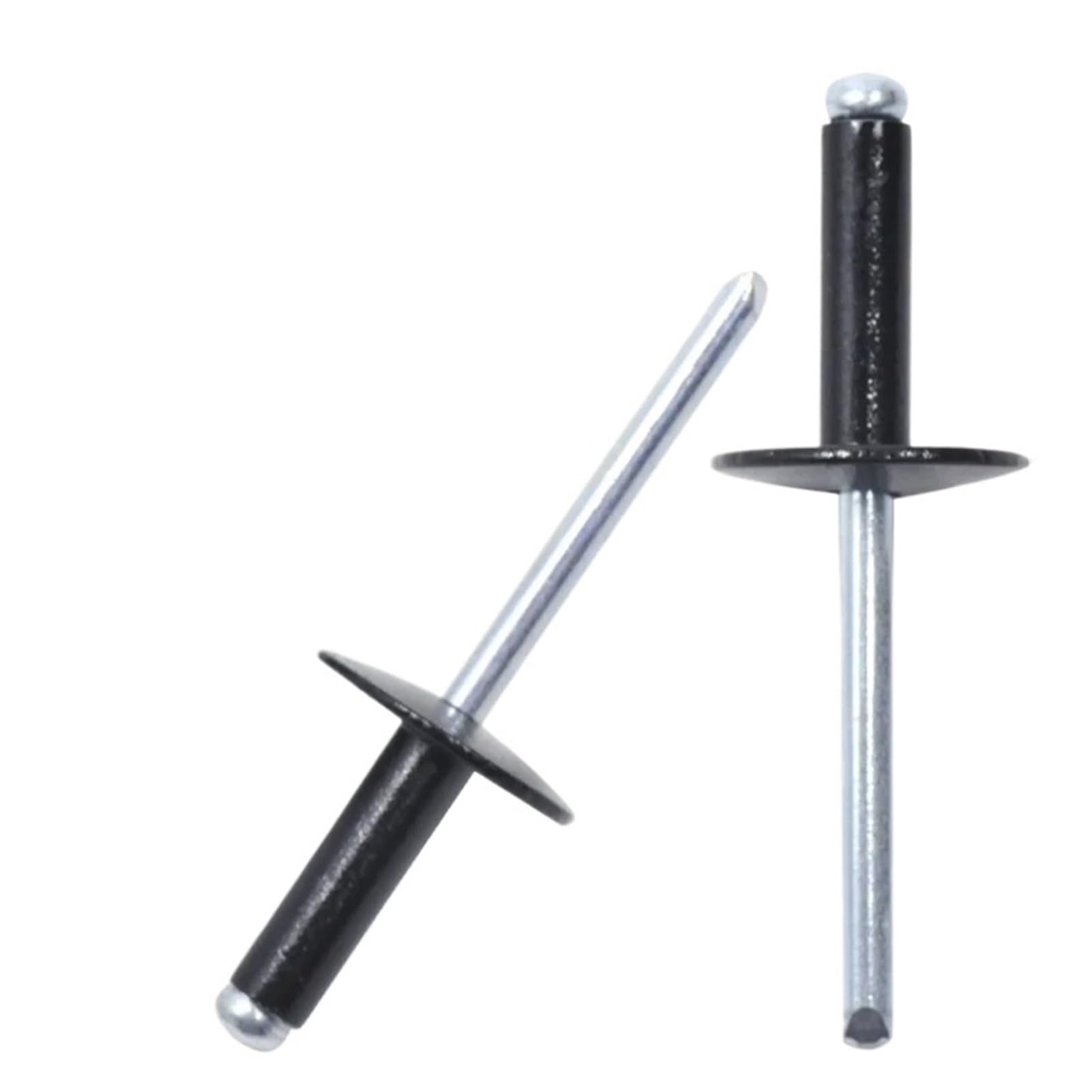 remaches ciegos, Remaches ciegos M3.2 M4 M5 de tapa brida grande aluminio 10 20 30 piezas(10mm,M4-20pcs)