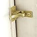 Elbow Latch RLECS 2PCS Heavy Duty Brass Cabinet Door/Window Catch with Screws, 28mm Length