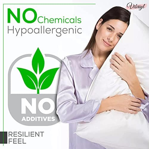 VIBRIYL 19 Momme Silk Pillowcase  Premium Quality 100% Mulberry Silk Pillowcase with Hidden Zipper - Hypoallergenic for Hair and Skin Care UK Standard Size 75 cm X 50 cm (White)