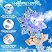 CharmRegion Snowflake Toy Wand with Music Spray Light Up Wands for Kids Girls Princess Cosplay Birthday Party Favors, Blue