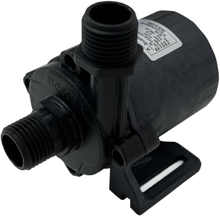 SHYSKY DC50E-24150A 24VDC Speed/Flow Adjustable, Small Yet Power Brushless DC Water Pump 86W Lift 15m 49ft, 412GPH Low Noise Continuous Circulation Cooling Pressure Gardening Sys