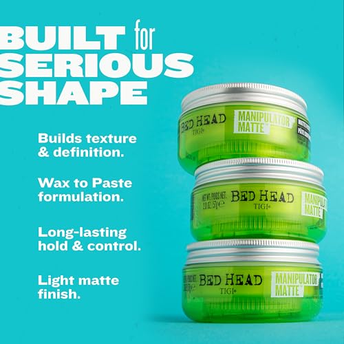 Bed Head by TIGI Manipulator Matte Haarwachs-Paste für starken Halt, 57 g