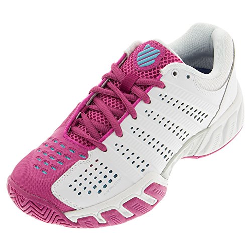 K-Swiss Bigshot Light 2.5 Wht/vrybry/bchlrbttn, Zapatillas de Tenis para Mujer, Blanco (Bianco...