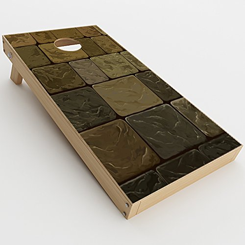 Skin Decal Vinyl Wrap for Cornhole Game Board Bag Toss/Texture Stone