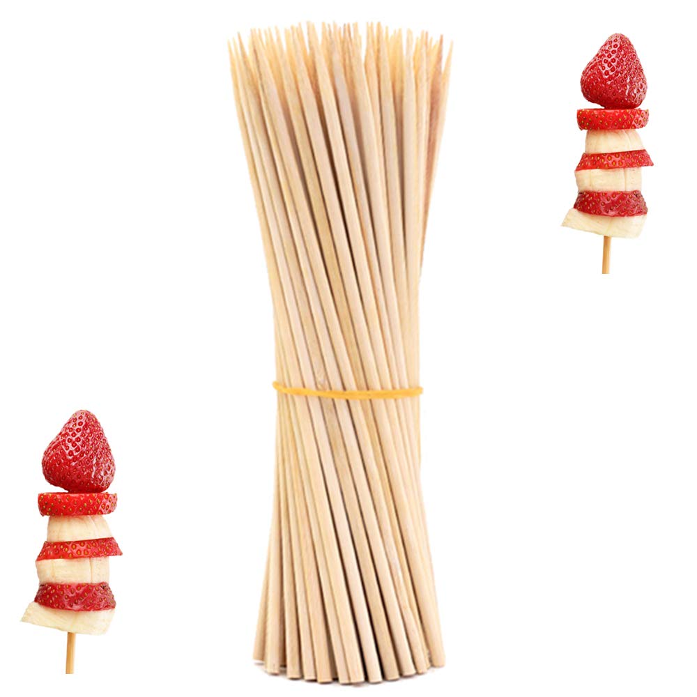 oujilet 60Pcs Wooden Sticks for Crafting 250mm x 4mm, Natural Wooden Dowel Rods Round Wood Dowling Rods Hardwood Sticks for Crafts DIY Projects Modeling Art Sculpture Home Decoration