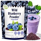 Freeze Dried Wild Blueberry Powder 4oz– 100% Pure Blueberry Fruit Powder, No Sugar or Additives, Natural Food Ingredient for Smoothies, Baking, Yogurt & Desserts