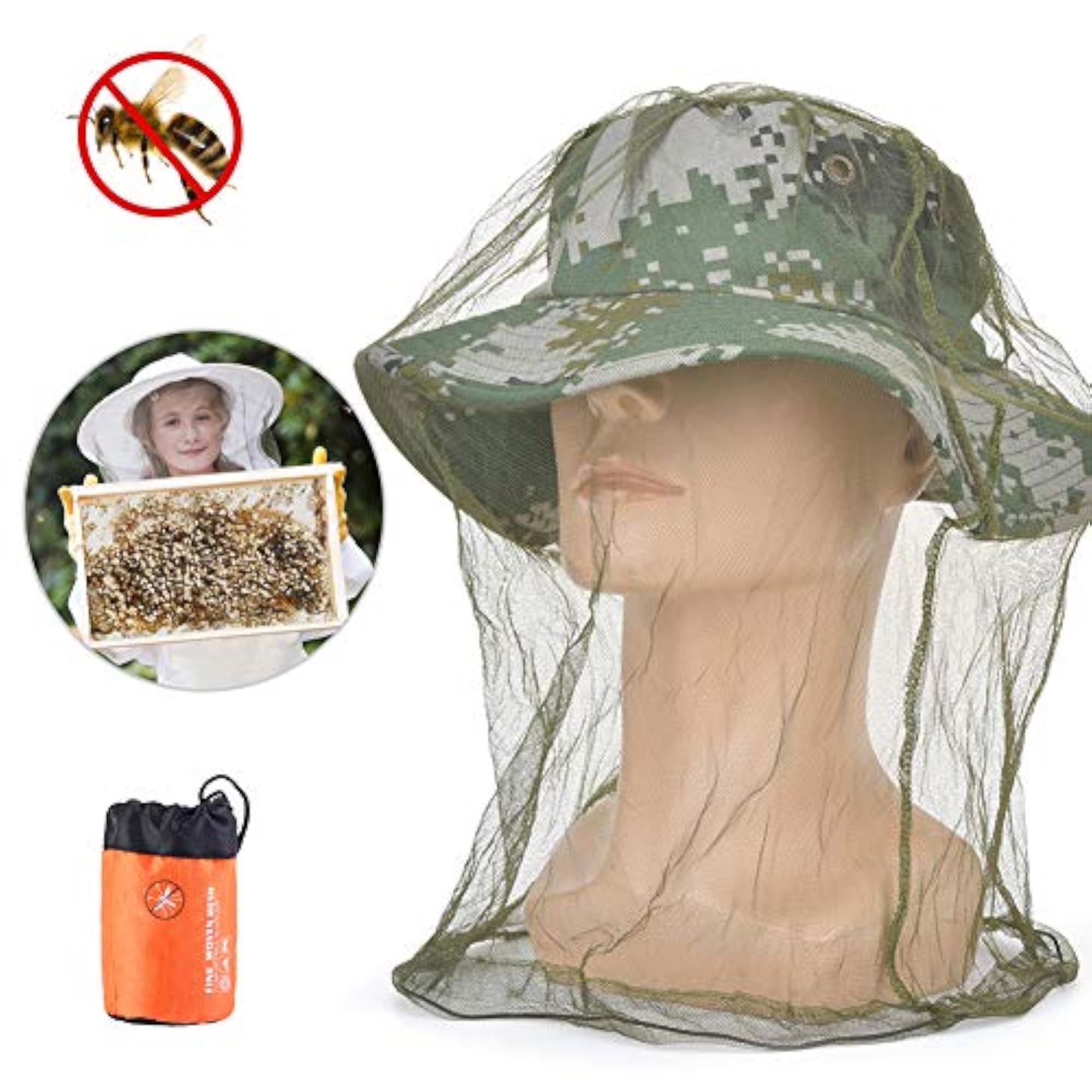 Outdoor Fishing Hat with Storage Bag