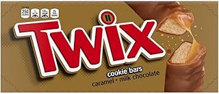 TWIX Bulk Chocolate Candy Individually Wrapped, Full Size, Caramel Chocolate Cookie Candy Bar, Perfect for Snacks, Parites, Goodie Bags, Holidays 36-Count Box