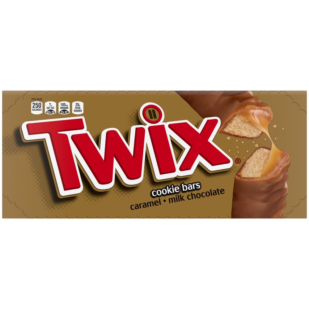 TWIX Bulk Chocolate Candy Individually Wrapped, Full Size, Caramel Chocolate Cookie Candy Bar, Perfect for Snacks, Parites, Goodie Bags, Holidays 36-Count BoxRainforest AllianceRainforest AllianceRainforest AllianceRainforest Alliance