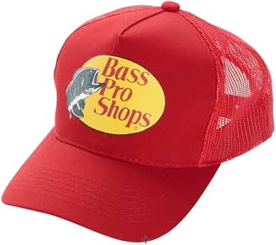 Bass Pro shops キャップ Bass Pro Shops Trucker Cap - Red : Amazon.ca: Clothing, Shoes