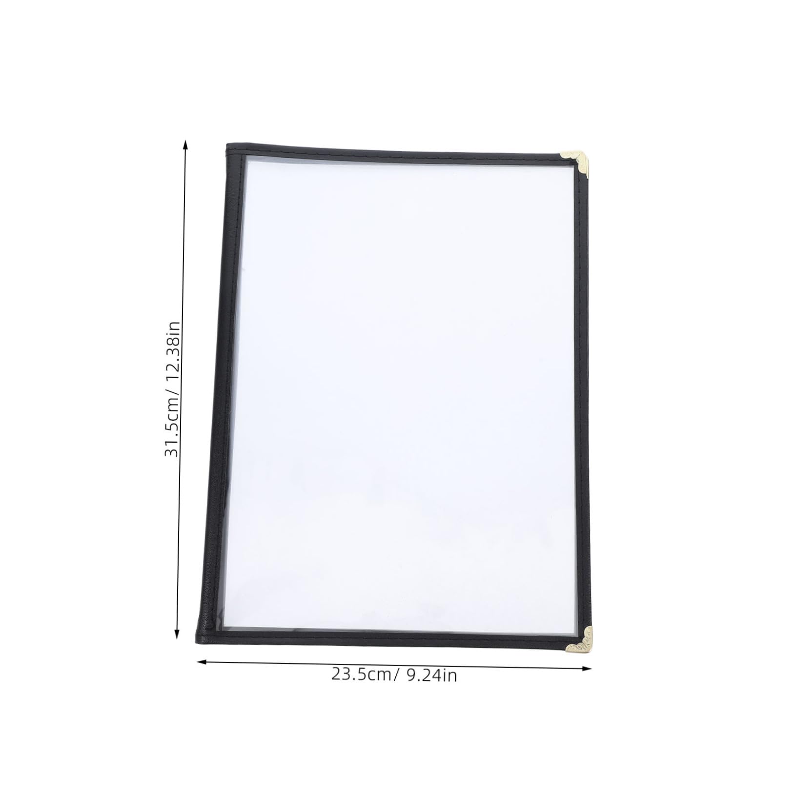 HEALLILY Menu Cover Inserts for Restaurant 4 Pages Plastic Menu Book Pockets Wine List Holder Hotel
