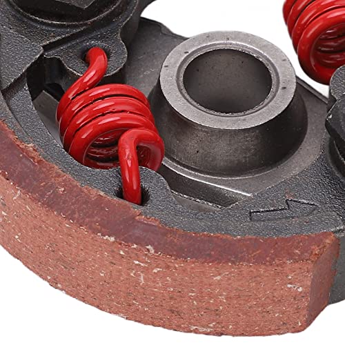 Kupplungsbelag mit Feder, Metalllegierung Keramik Heavy Duty High Torque Dirt Bike Kupplungsbelag Verschleißschutz für 2-Takt 43cc 47cc 49cc Pocket Quad Crosser 4 Wheeler