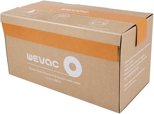 Miniatura 32 de Wevac 2 rollos de 6 x 100 pies y 8 x 100 pies, 2 rollos de sellado al vacío con cortador, bolsas selladoras al vacío ideales para ahorrar alimentos,