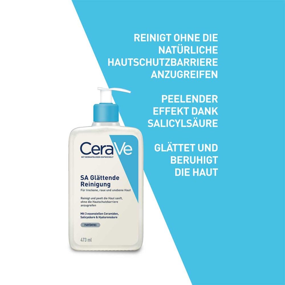 Amazon.com: CeraVe SA Smoothing Cleanser 473ml : Beauty & Personal
